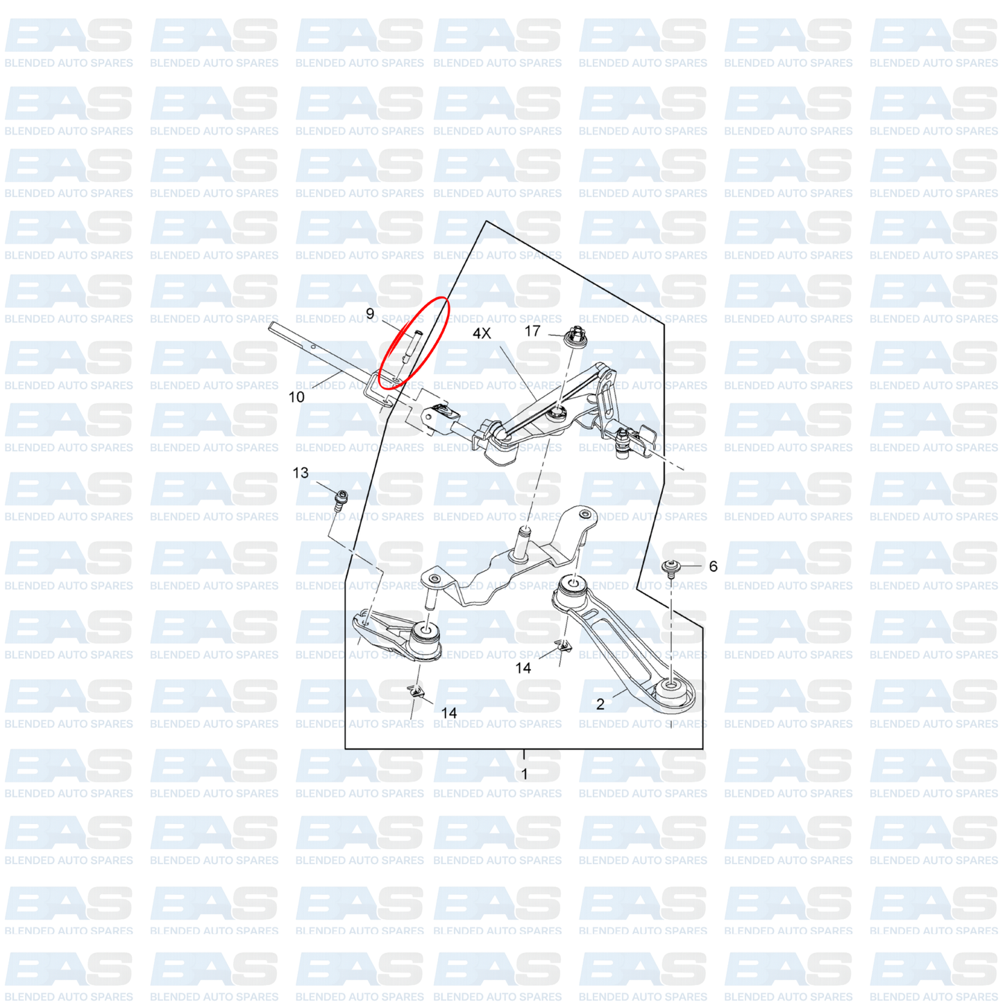 Opel corsa C Linkage pin