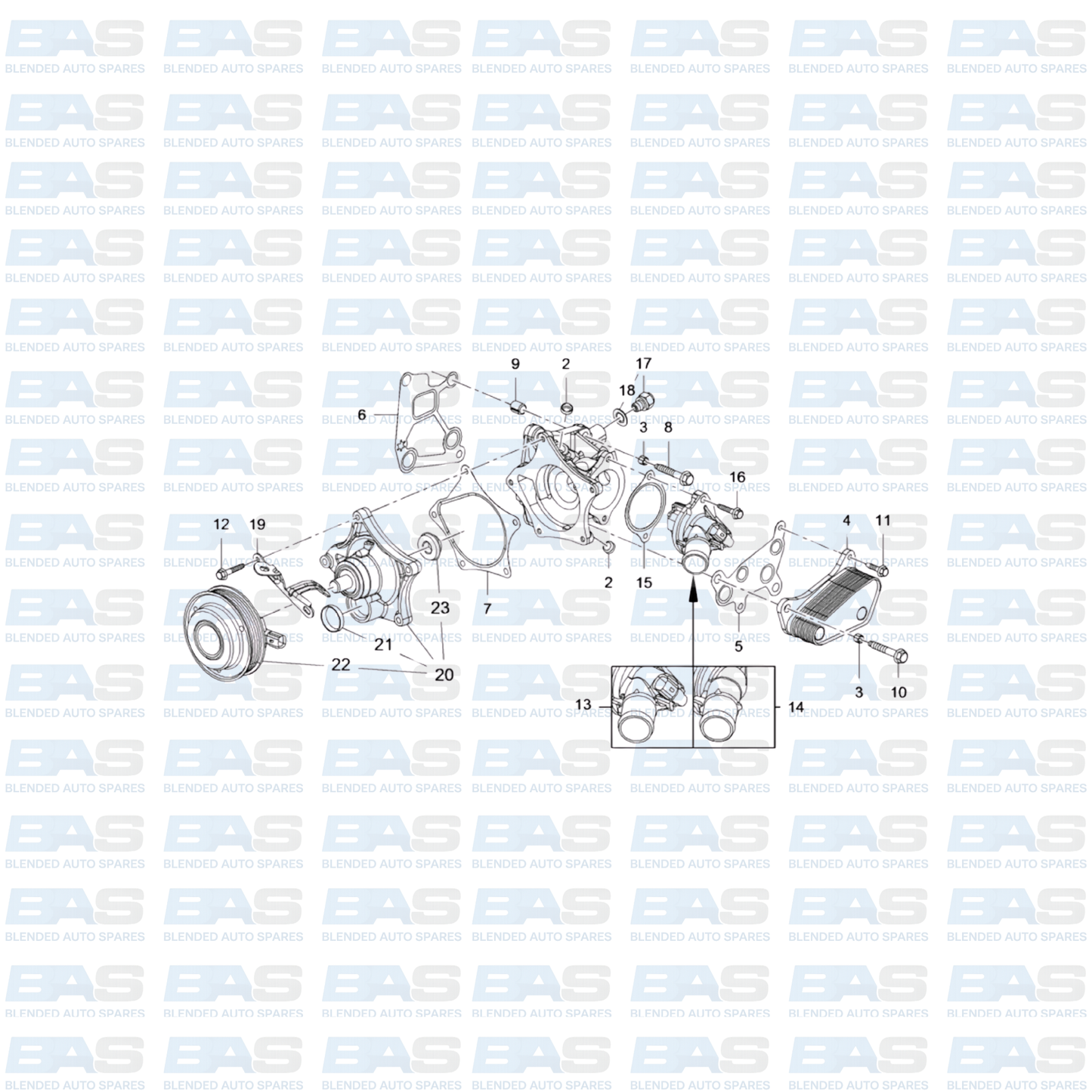 Opel Corsa E 1.0T Thermostat (with sensor)