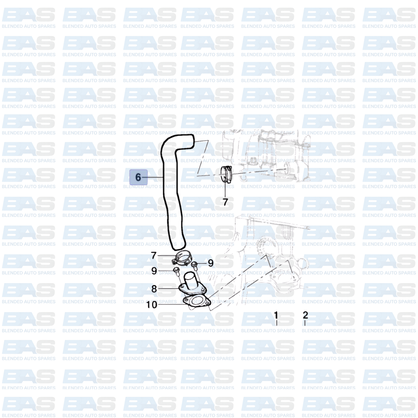 Chevrolet Utility 1.4/1.8 Cambox breather pipe