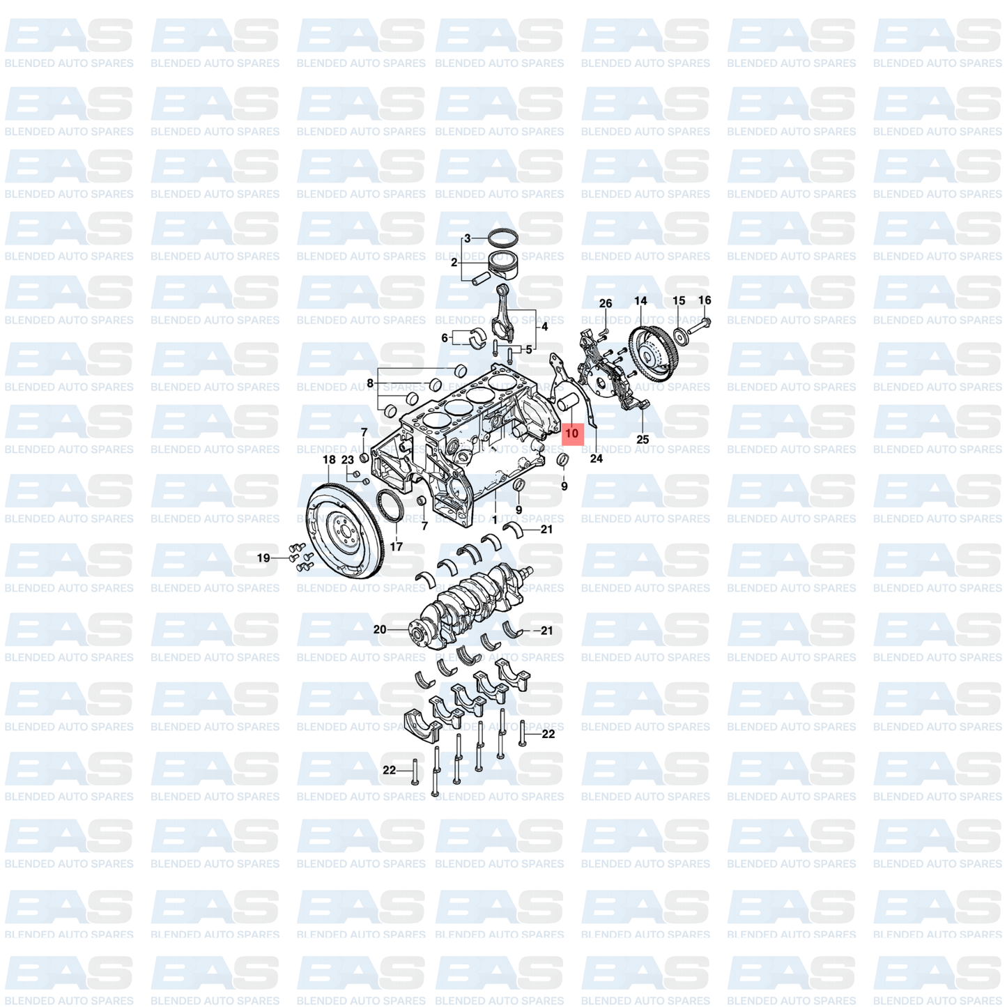 Opel Corsa C Water pump outlet pipe