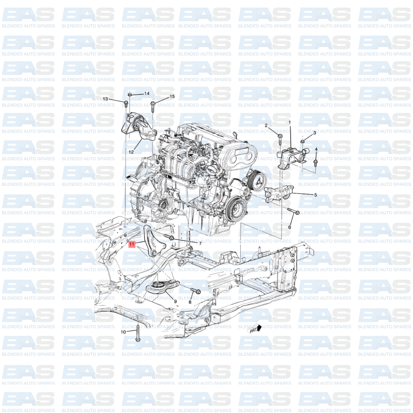 Chevrolet Sonic 1.6 Gearbox bracket