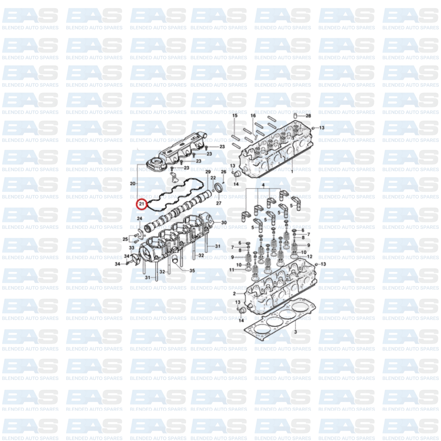 Chevrolet Utility 1.4/1.8 Tappet cover gasket