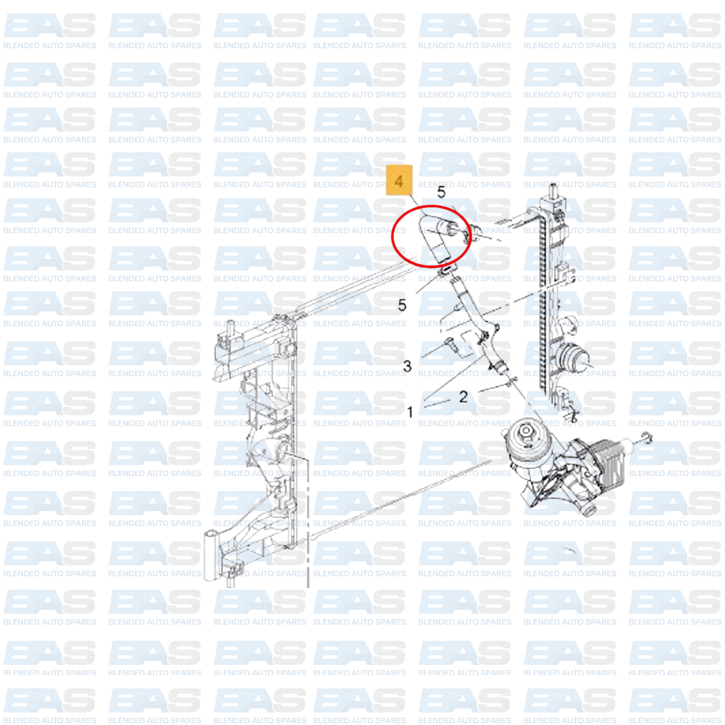Opel Mokka 1.4T Oil cooler hose