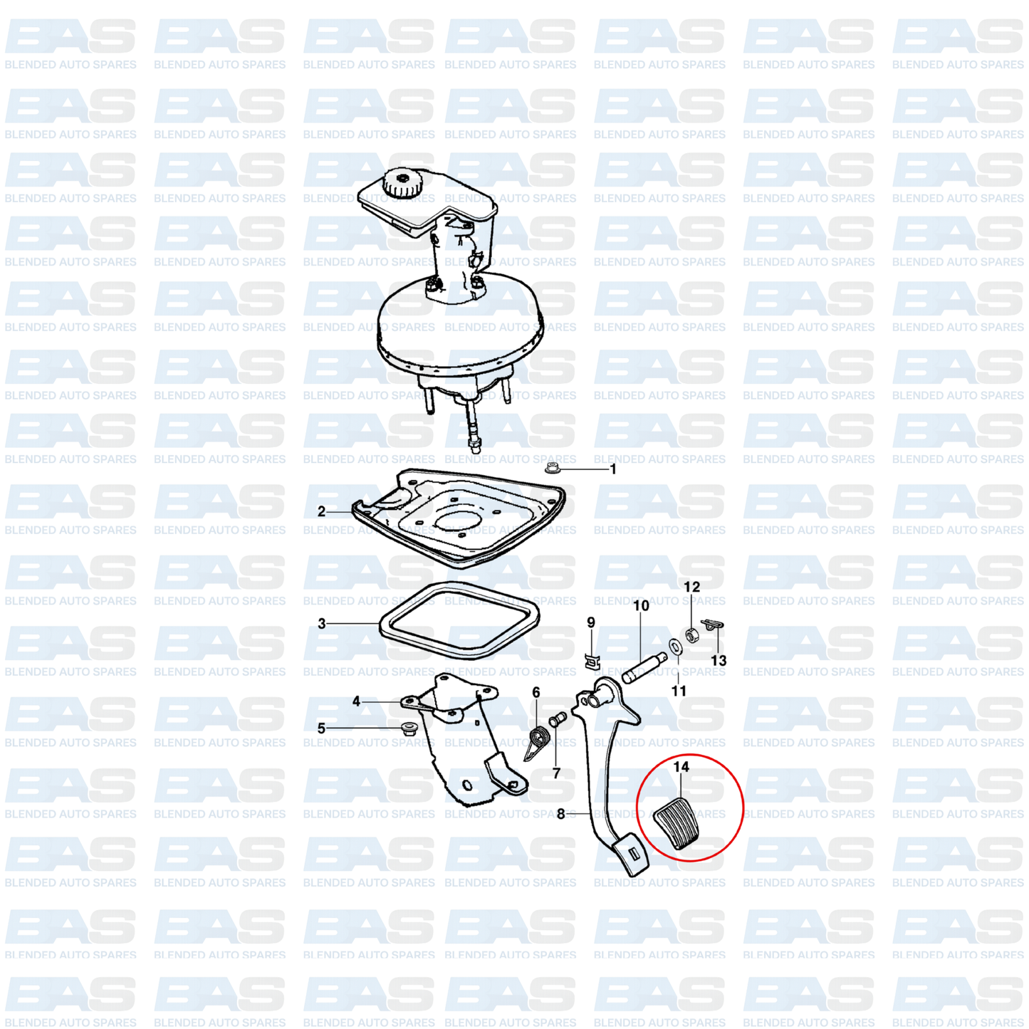 Chevrolet Utility Pedal rubber