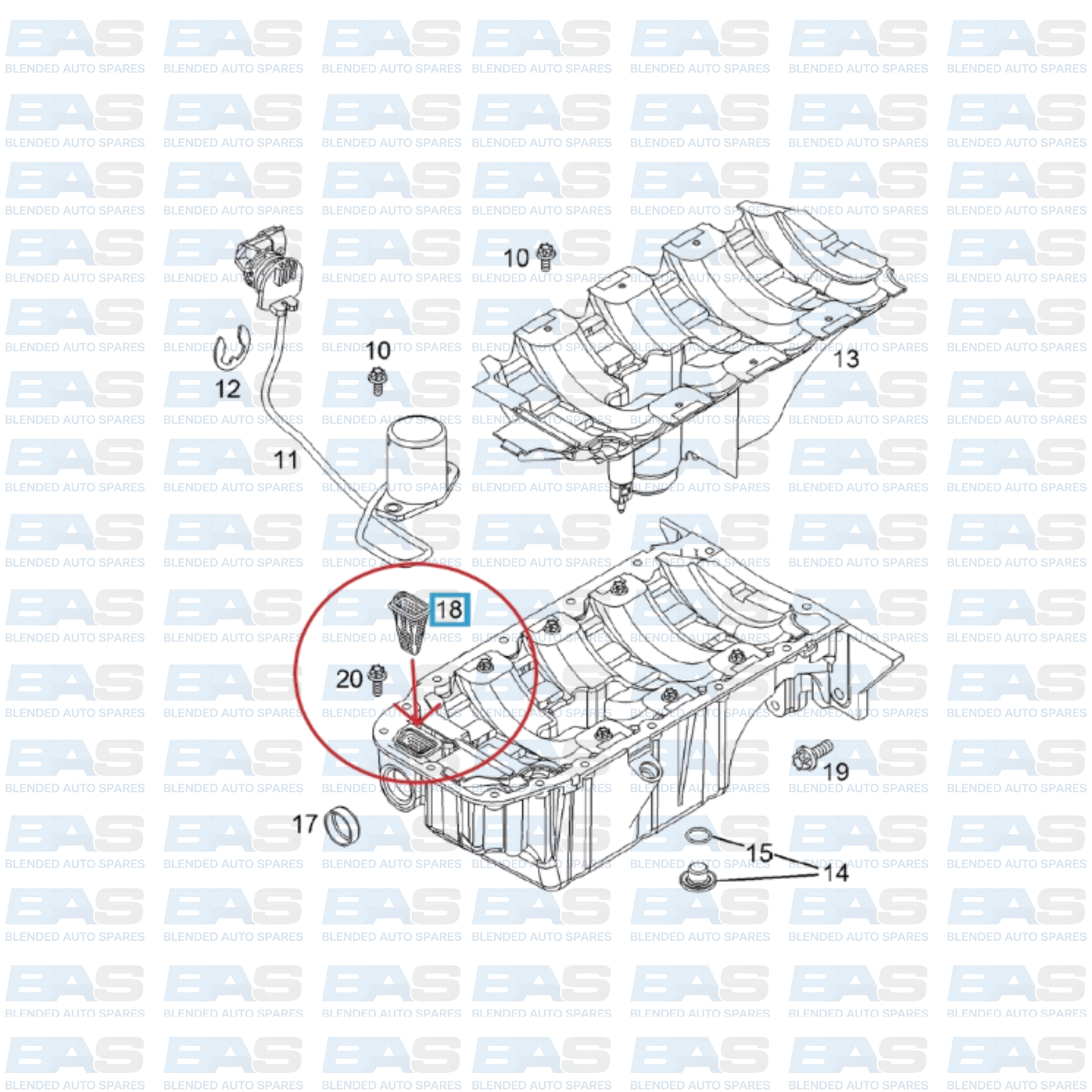 Chevrolet Cruze 1.6/1.8 Oil pick up strainer