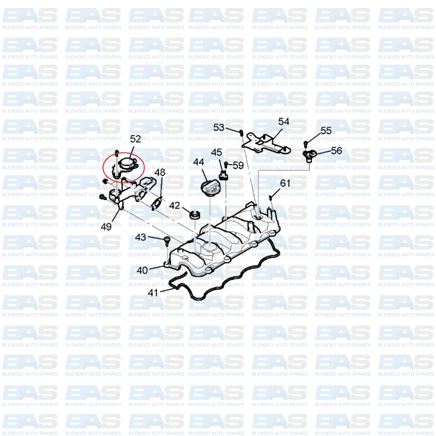 Chevrolet Captiva 2.0D PCV kit