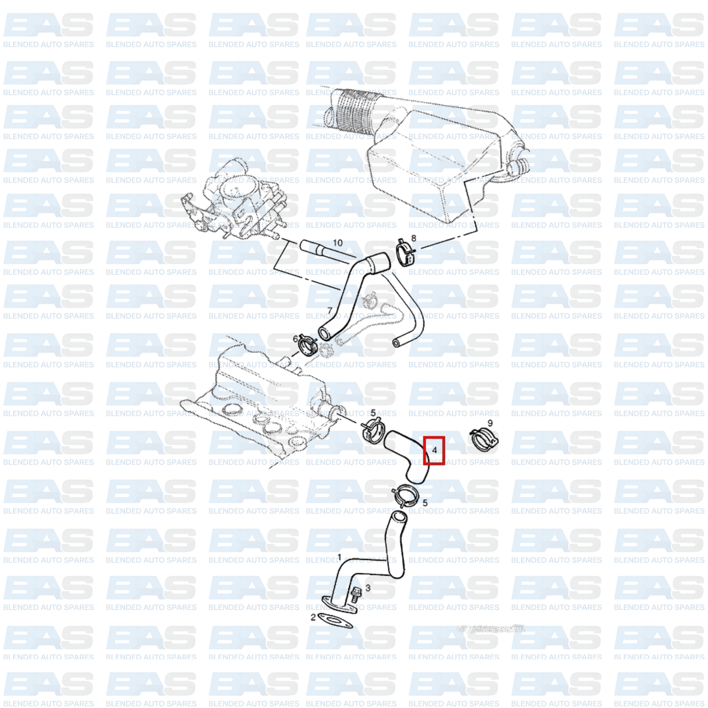 Opel Meriva A 1.6 Crank case vent pipe