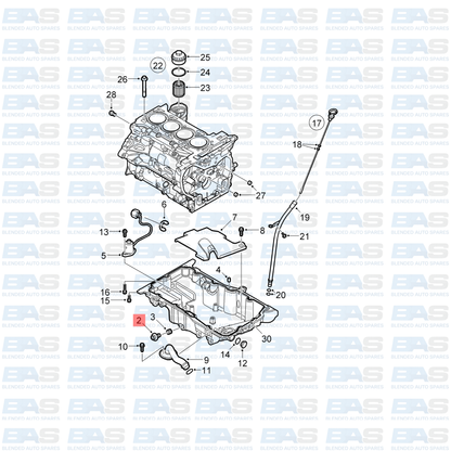 Chevrolet Captiva 2.4 Sump plug (C140)