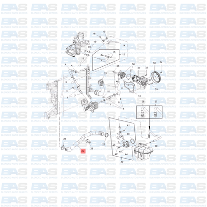 Chevrolet Cruze 1.4T Lower radiator hose