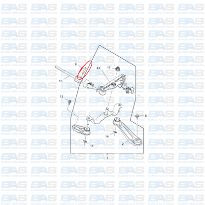 Opel corsa C Linkage pin