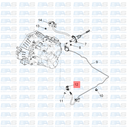 Chevrolet Captiva 2.4 Clutch pipe connector bleeder (C140)
