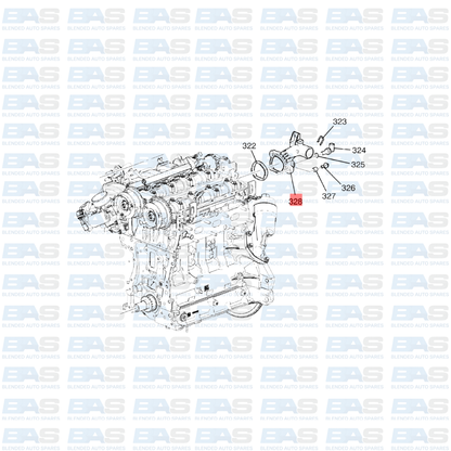 Opel Adam 1.4 Water housing