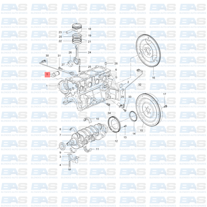 Chevrolet  Aveo 1.5/1.6 Water pump outlet tube