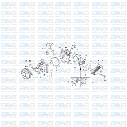 Opel Corsa E 1.0T Thermostat (with sensor)