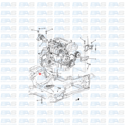 Chevrolet Sonic 1.6 Gearbox bracket