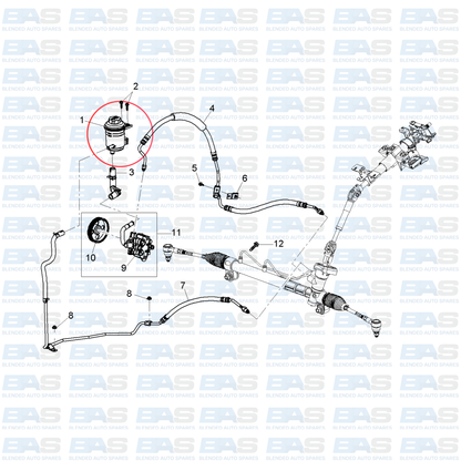 Chevrolet Spark 1.2 Powersteering bottle
