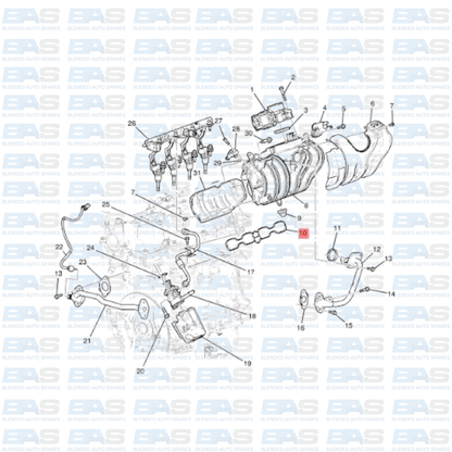 Opel Astra K 1.4 Intake gasket