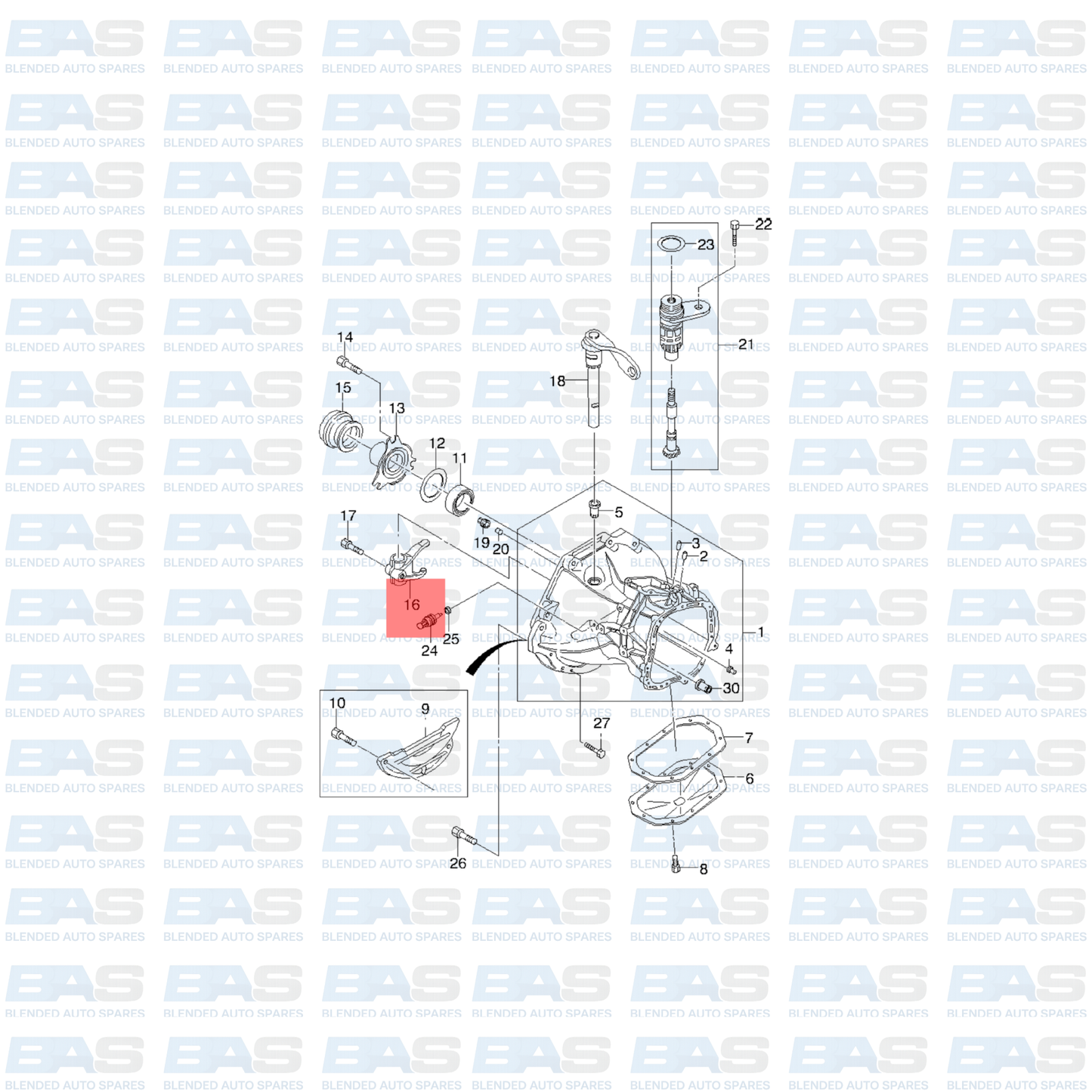 Chevrolet Aveo 1.5/1.6 Clutch fork