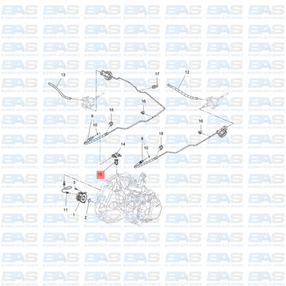 Opel Corsa C Clutch pipe bush