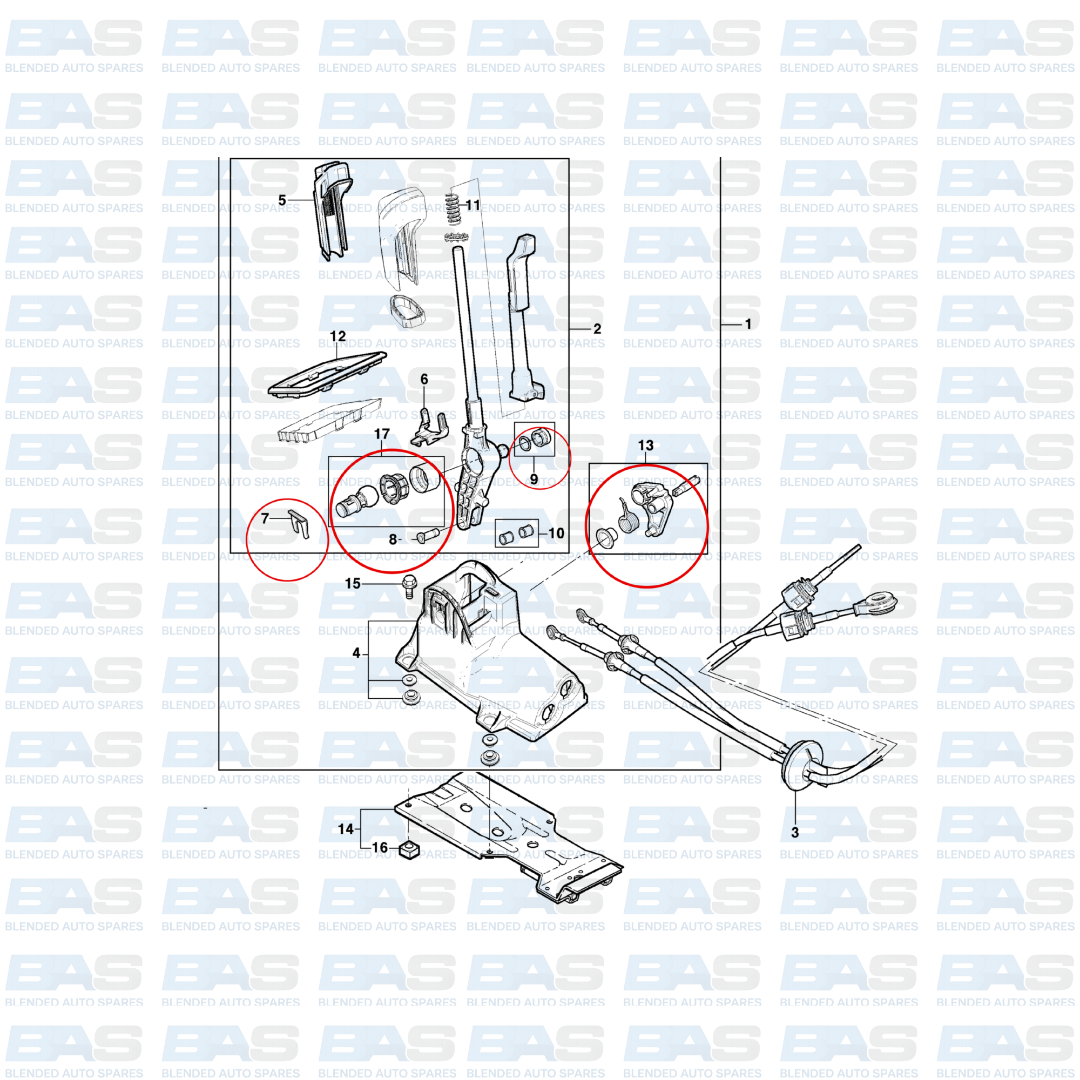 Chevrolet Utility gearlever bush kit