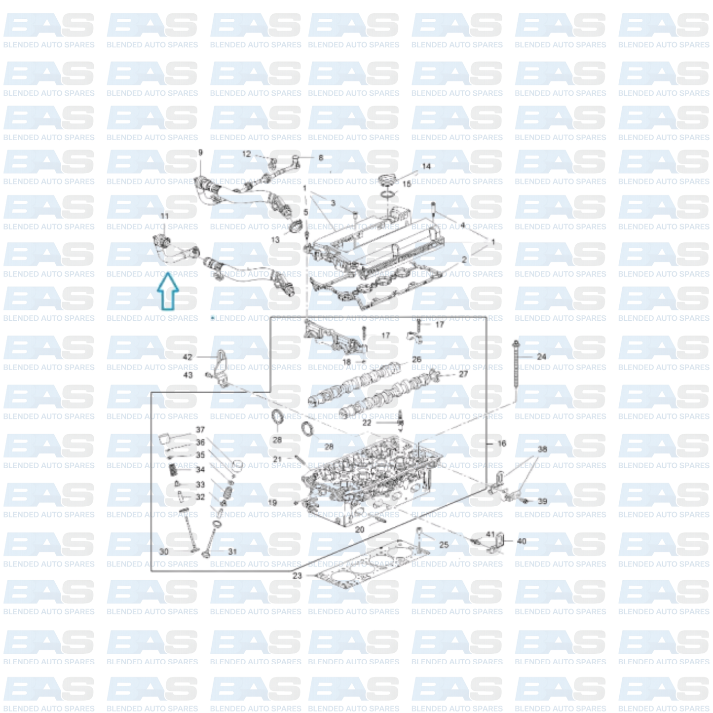 Opel Astra J 1.6T PCV hose