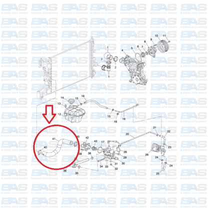 Chevrolet Cruze 1.6/1.8 Top radiator hose