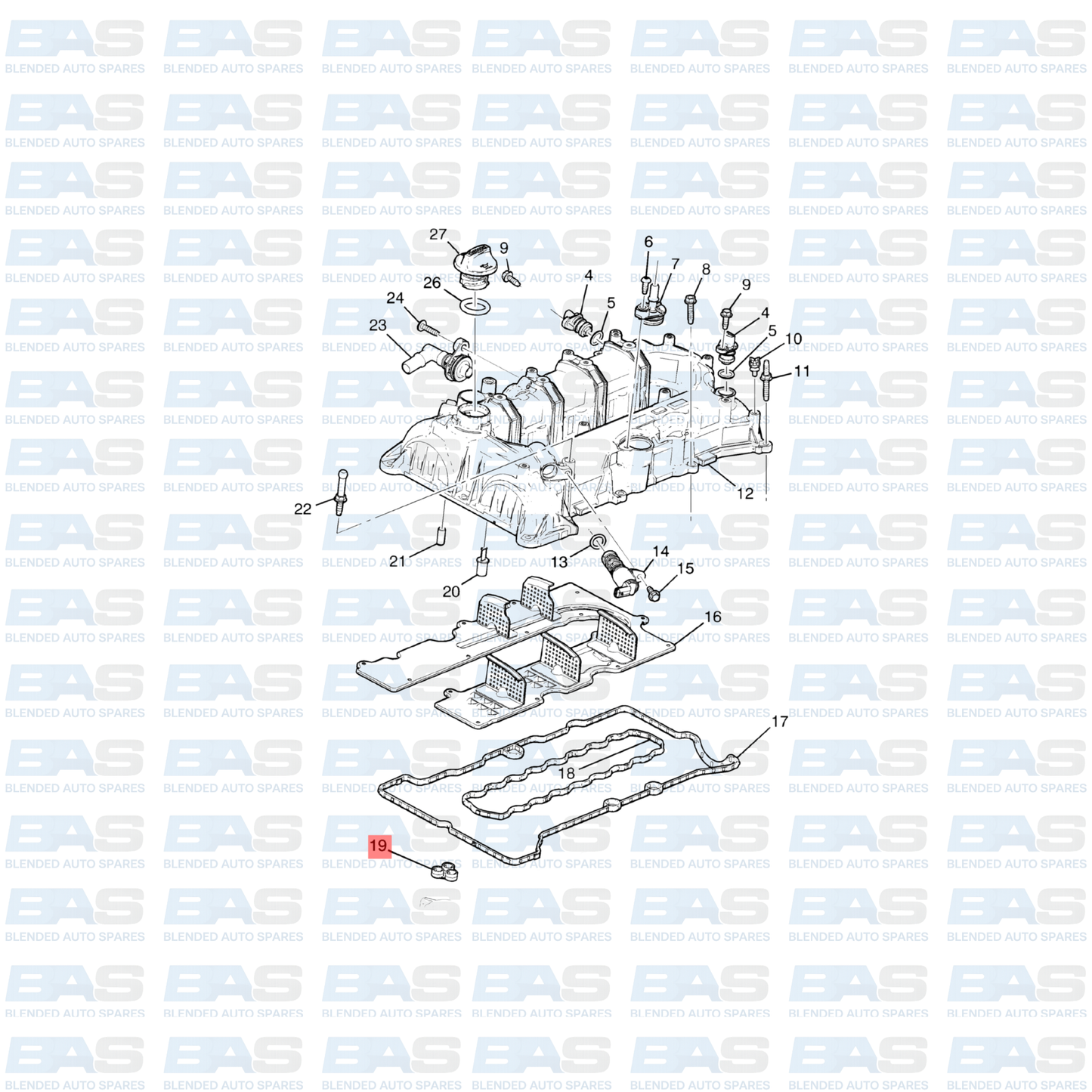 Opel Corsa E 1.0T VVT seal