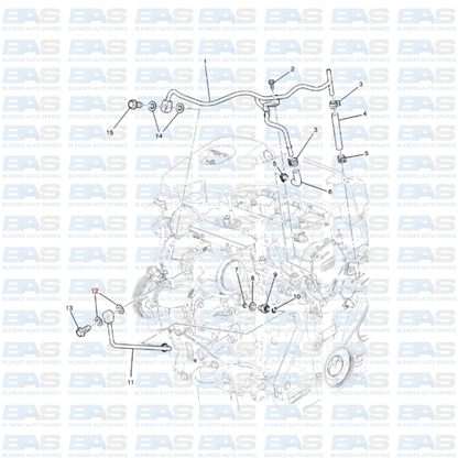 Opel Corsa E 1.0T Turbo coolant feed seal