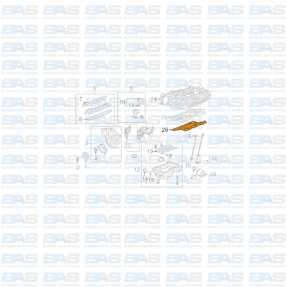 Chevrolet Captiva V6 Intake gasket