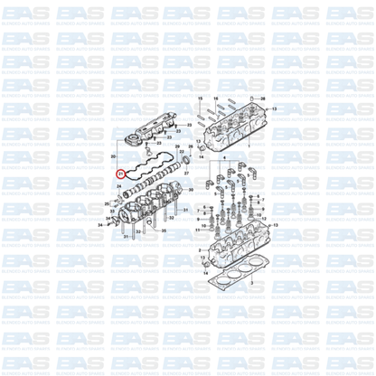 Opel Corsa C Tappet cover gasket