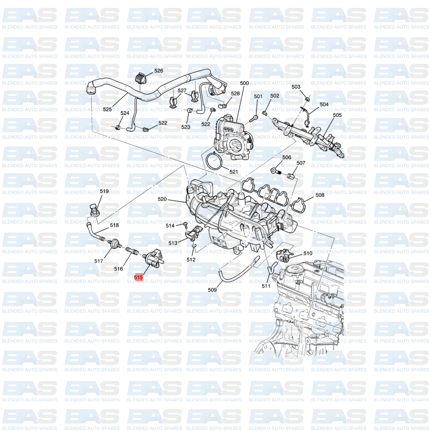 Opel Mokka 1.4T Evap solenoid