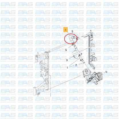 Opel Mokka 1.4T Oil cooler hose