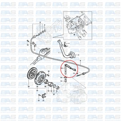 Chevrolet Utility Clutch lever