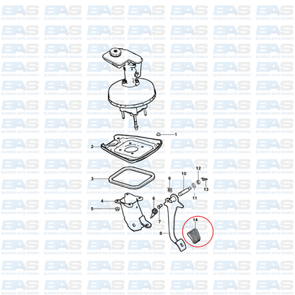 Chevrolet Utility Pedal rubber