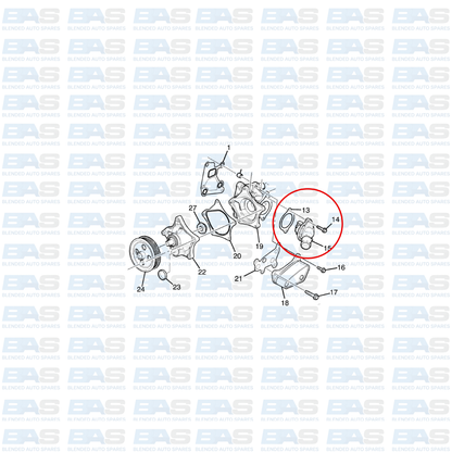 Opel Corsa E 1.0T Thermostat (without sensor)