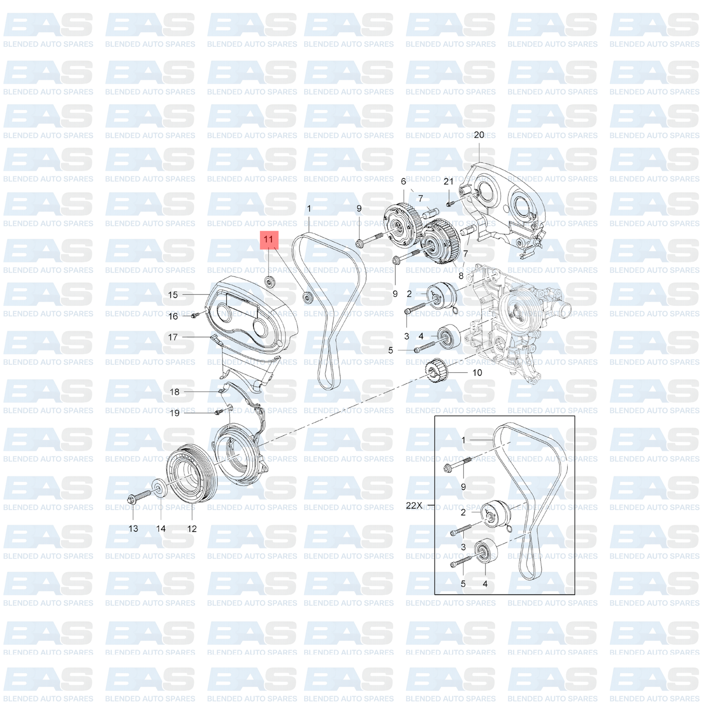 Chevrolet Cruze 1.6/1.8 VVT cap