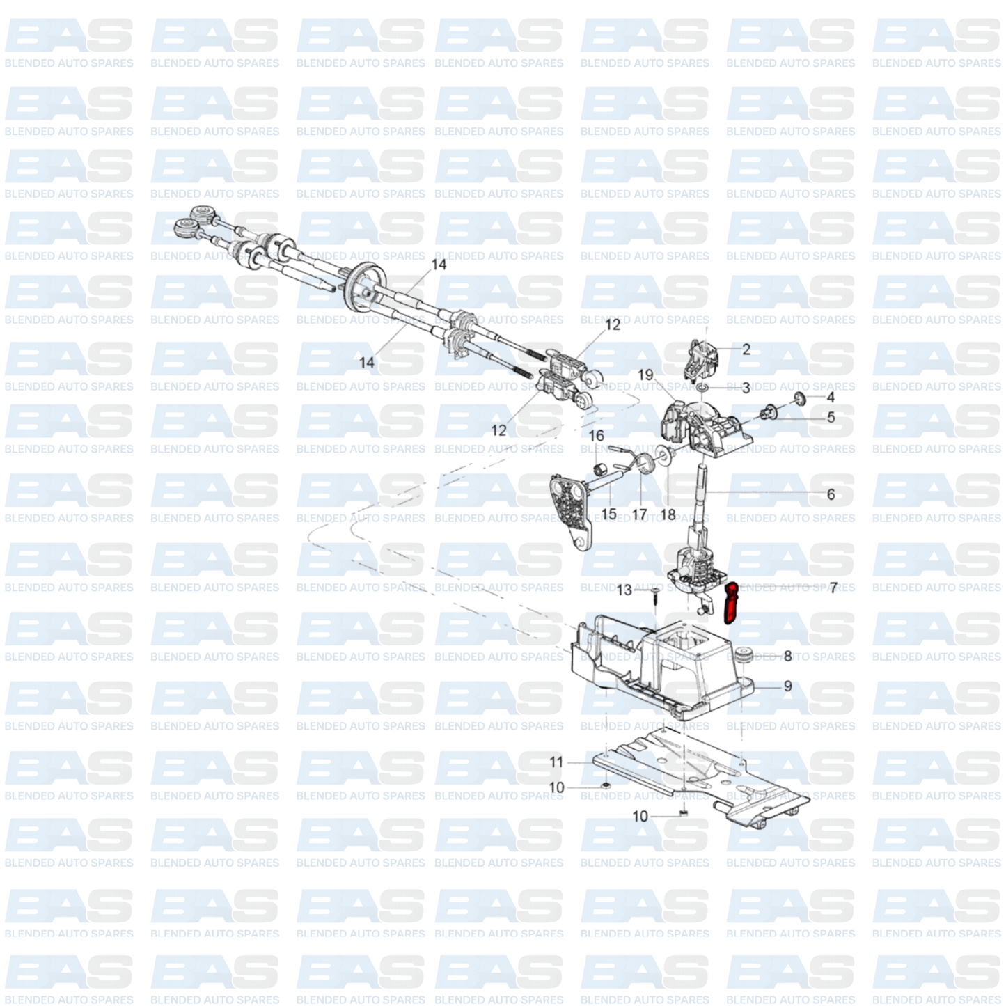 Chevrolet Utility Reverse lift clip
