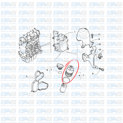 Chevrolet Utility 1.3D Oil filter cap
