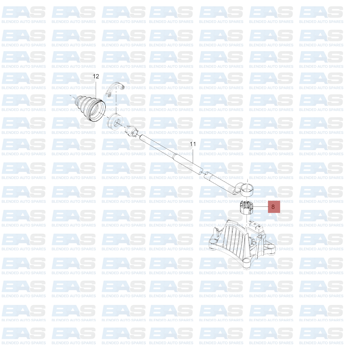 Opel Corsa C Gear lever bush