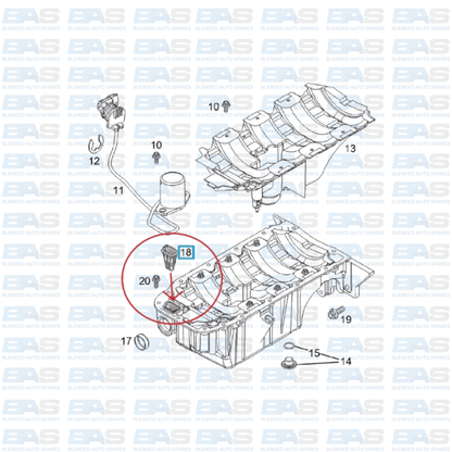 Chevrolet Cruze 1.6/1.8 Oil pick up strainer