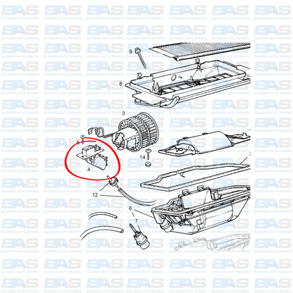 Opel Astra/Kadett F Blower resistor