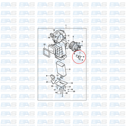 Chevrolet Trailblazer 2.5/2.8 Blower resistor